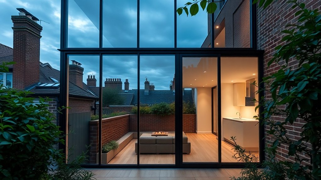 Glass Extension Walls Harrow