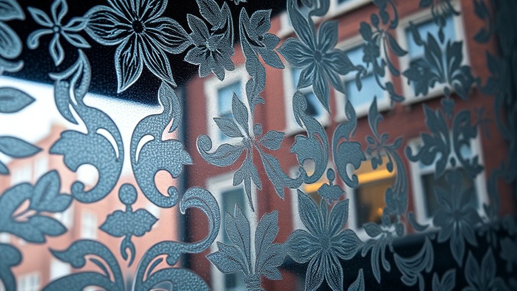 Patterned Decorative Glass Harrow